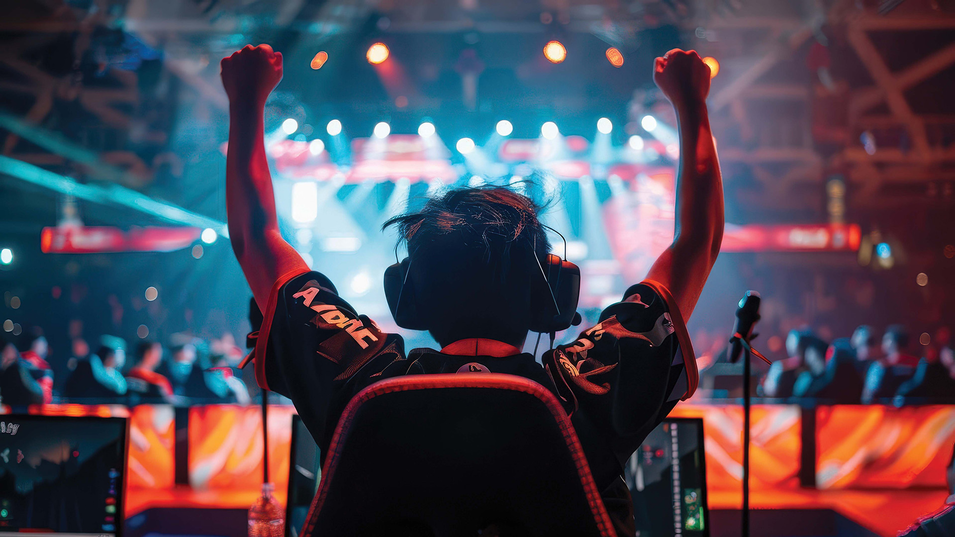 Graphic of a esports gamer