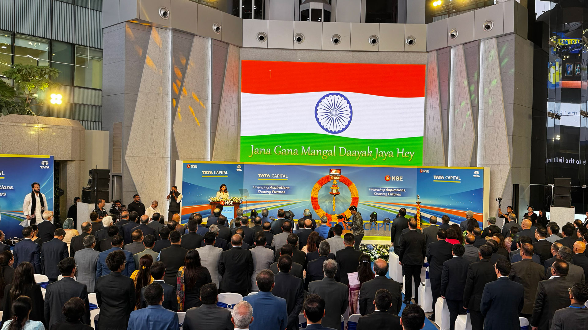 National Anthem at the Tata Capital Listing